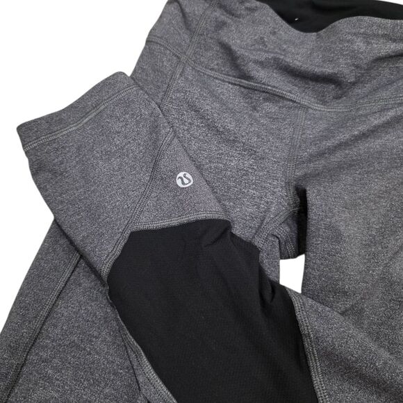 Lululemon Gray Pace Rival Cropped Leggings 2 - Picture 4 of 5